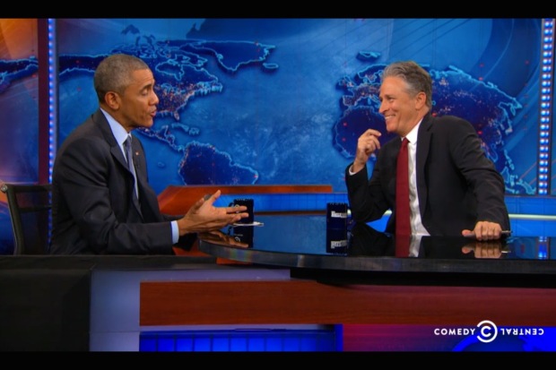Jon Stewart interview President Barack Obama; July 21, 2015